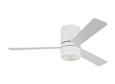 Ceiling Fan In Matte White With Matte White Blades by VC Fan Collection