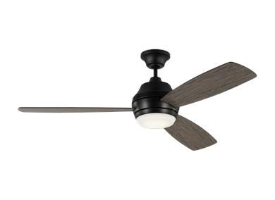 Ceiling Fan In Aged Pewter With Light Grey Oak Blades by VC Fan Collection