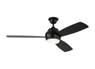 Ceiling Fan In Midnight Black With Midnight Black Blades by VC Fan Collection