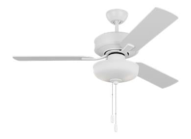 Ceiling Fan In Matte White With Matte White Blades by VC Fan Collection