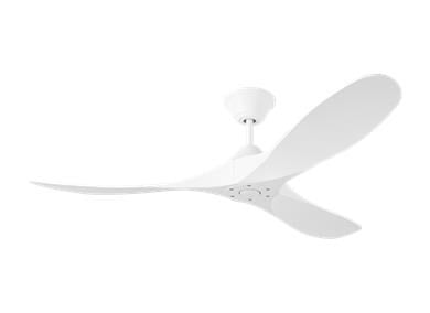 Ceiling Fan In Matte White With Matte White Blades by VC Fan Collection