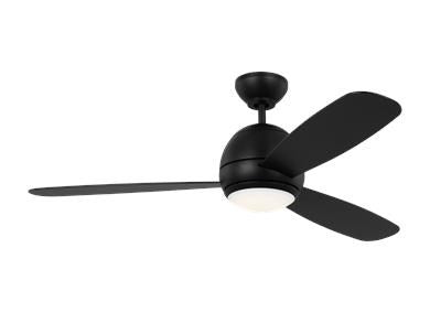 Ceiling Fan In Midnight Black With Midnight Black Blades by VC Fan Collection