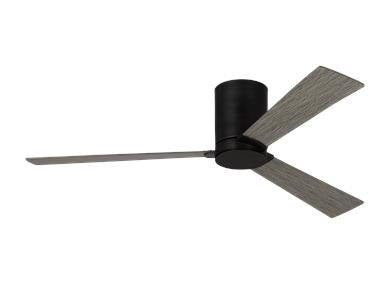 Ceiling Fan In Aged Pewter With Light Grey Oak Blades by VC Fan Collection
