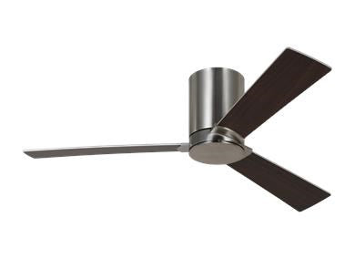 Ceiling Fan In Brushed Steel With Silver Blades by VC Fan Collection