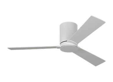 Ceiling Fan In Matte White With Matte White Blades by VC Fan Collection