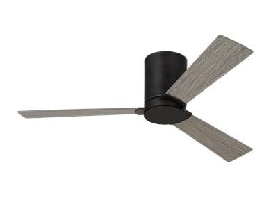 Ceiling Fan In Aged Pewter With Light Grey Oak Blades by VC Fan Collection
