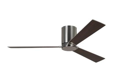 Ceiling Fan In Brushed Steel With Silver Blade by VC Fan Collection