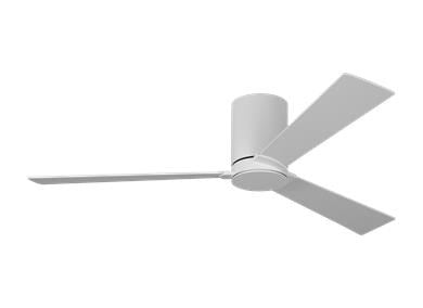 Ceiling Fan In Matte White With Matte White Blades by VC Fan Collection