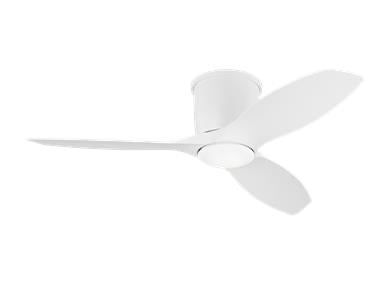 Ceiling Fan In Matte White With Matte White Blades by VC Fan Collection