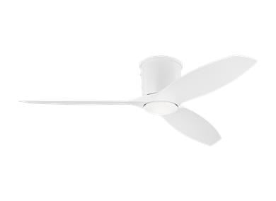Ceiling Fan In Matte White With Matte White Blades by VC Fan Collection