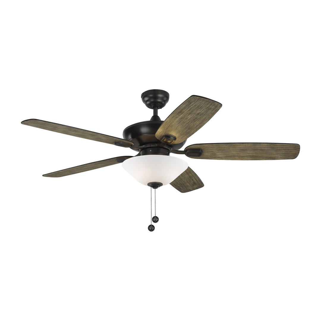 Ceiling Fan In Aged Pewter With Light Grey Oak Blades by VC Fan Collection