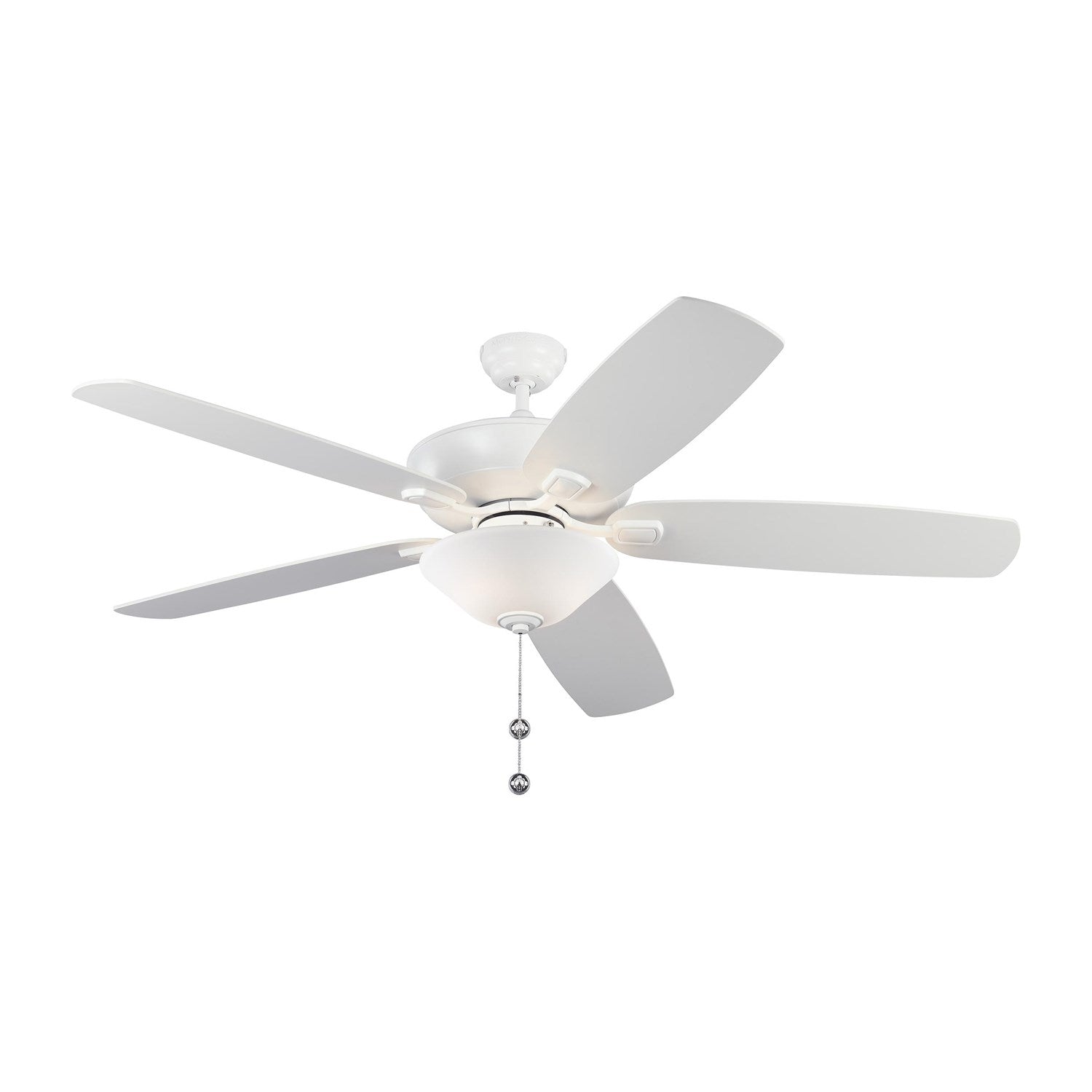 Ceiling Fan In Matte White With Matte White Blades by VC Fan Collection