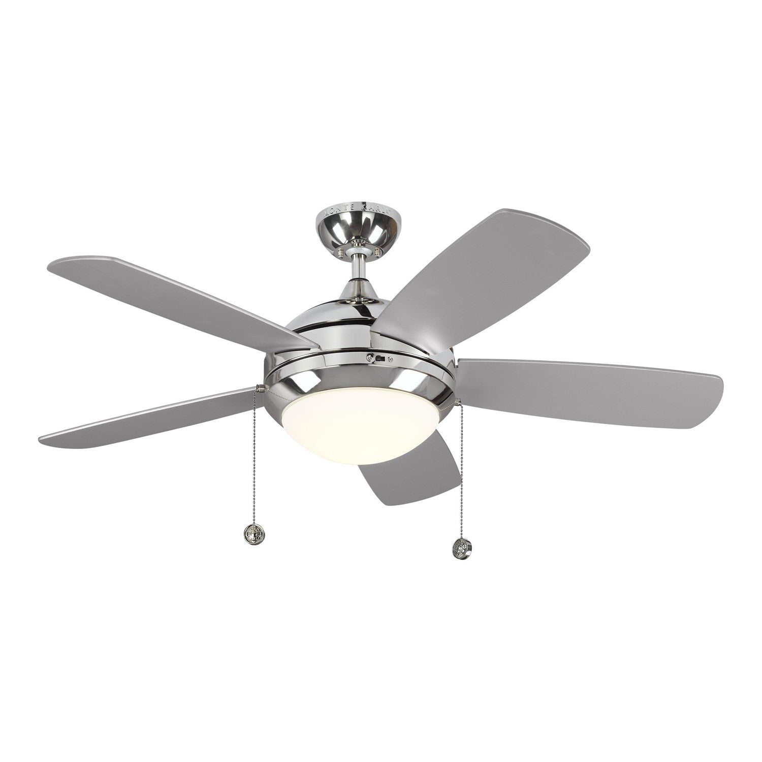 Ceiling Fan In Polished Nickel With Silver Blades by VC Fan Collection