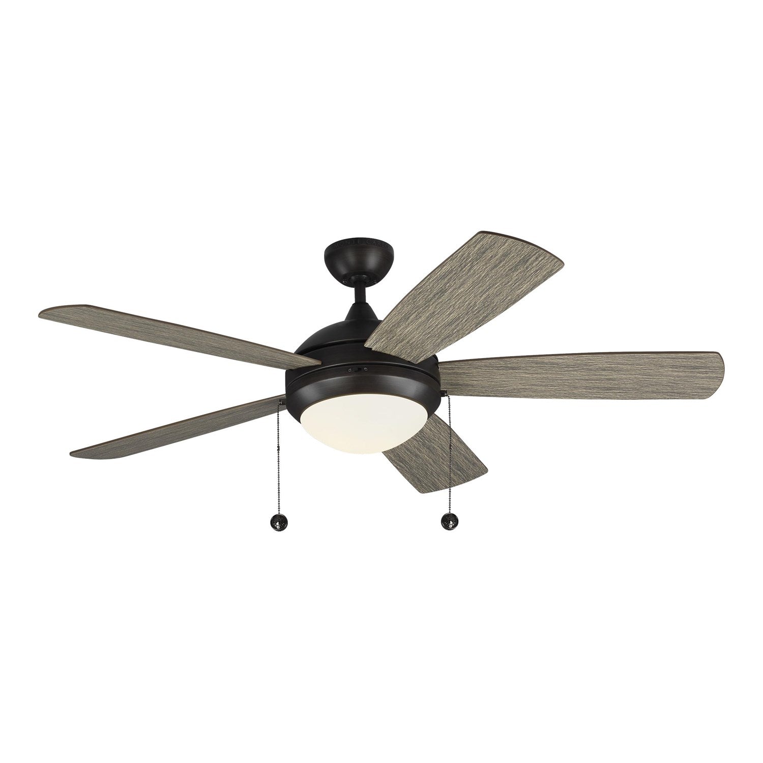 Ceiling Fan In Aged Pewter With Light Grey Oak Blades by VC Fan Collection