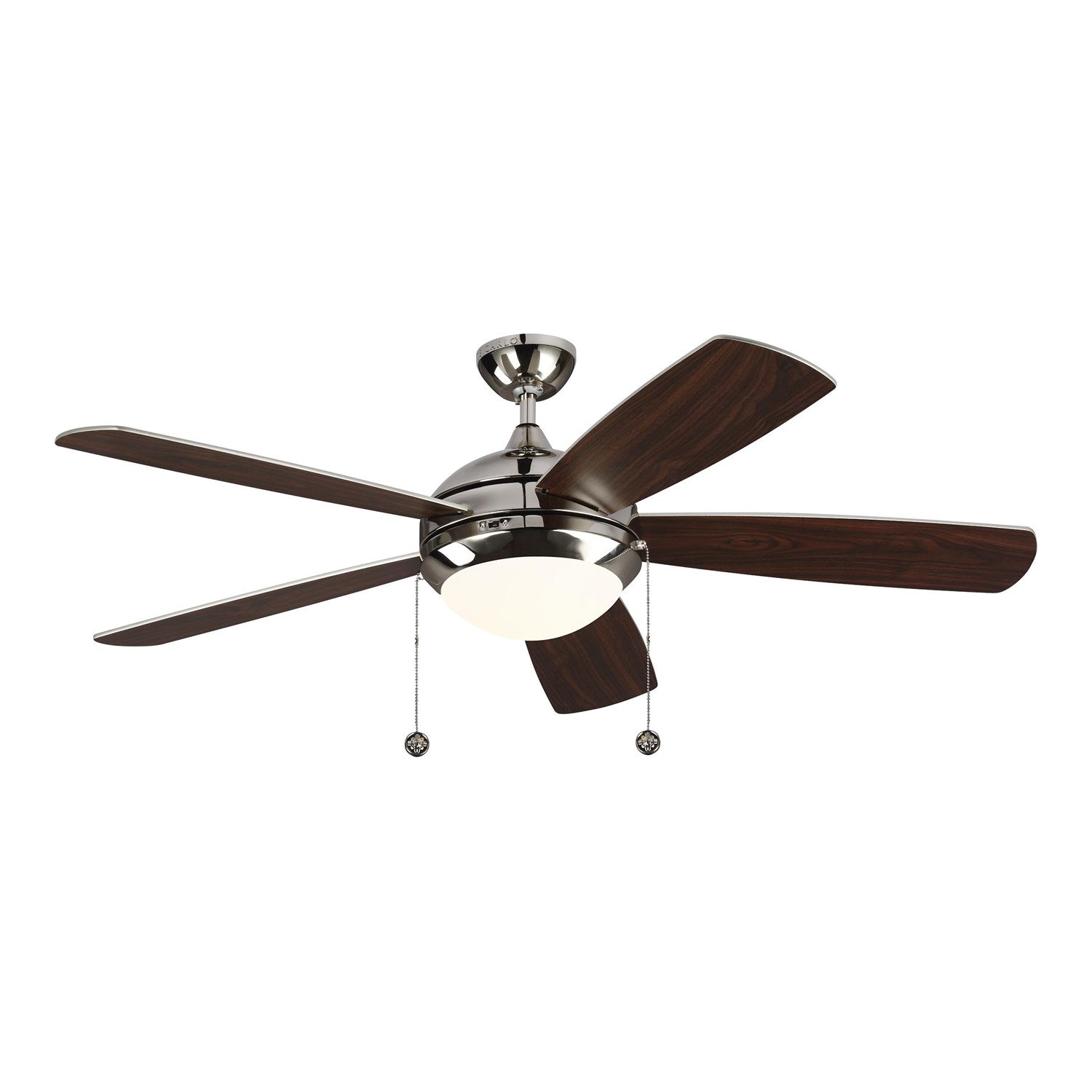 Ceiling Fan In Polished Nickel With Silver Blades by VC Fan Collection