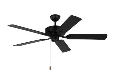 Ceiling Fan In Midnight Black With Midnight Black Blades by VC Fan Collection