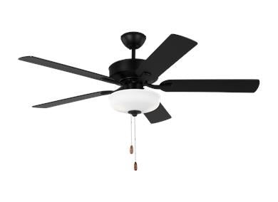 Ceiling Fan In Midnight Black With Midnight Black Blades by VC Fan Collection