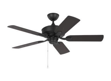 Ceiling Fan In Midnight Black With Midnight Black Blades by VC Fan Collection