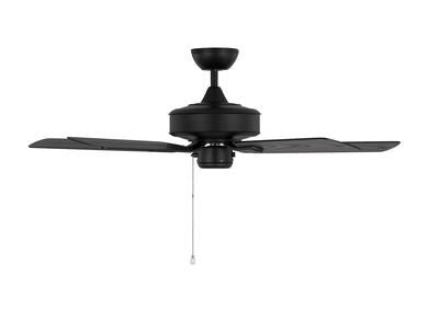 Ceiling Fan In Midnight Black With Midnight Black Blades