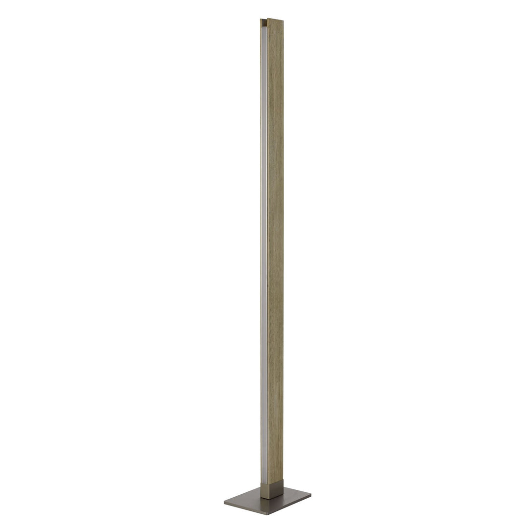 Colmar Integrated Led Rubber Wood Floor Lamp With Dimmer Control by CAL Lighting