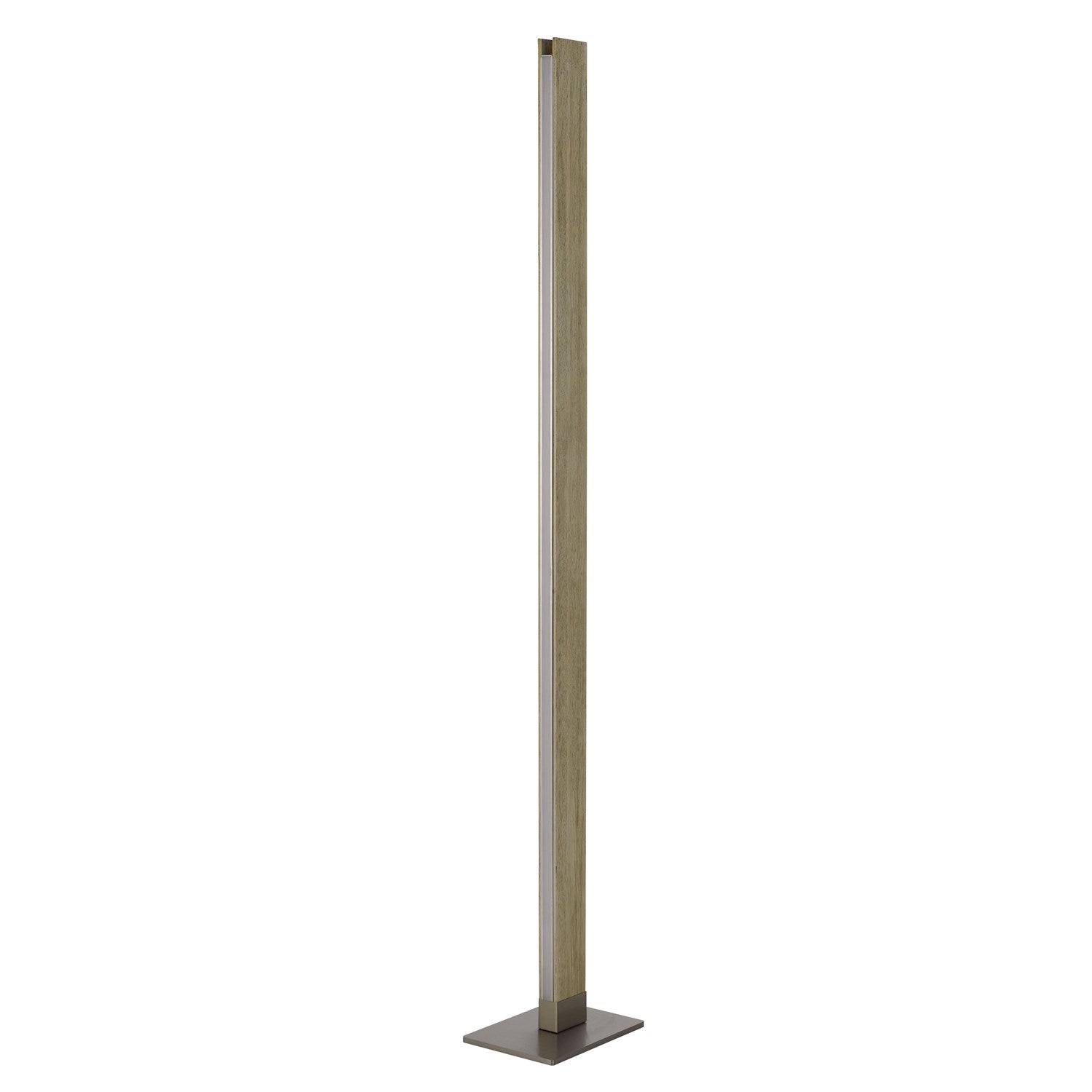 Colmar Integrated Led Rubber Wood Floor Lamp With Dimmer Control by CAL Lighting