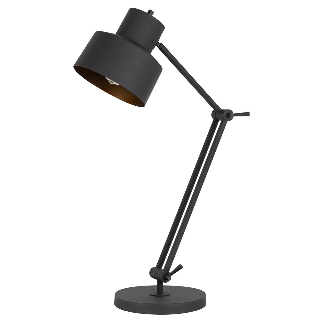 60W Davidson Metal Desk Lamp With Weighted Base; Adjustable Upper And Lower Arms by CAL Lighting