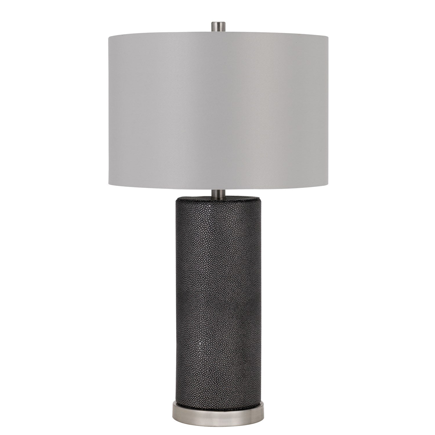 150W 3 Way Graham Ceramic Table Lamp With Hardback Drum Fabric Shade by CAL Lighting