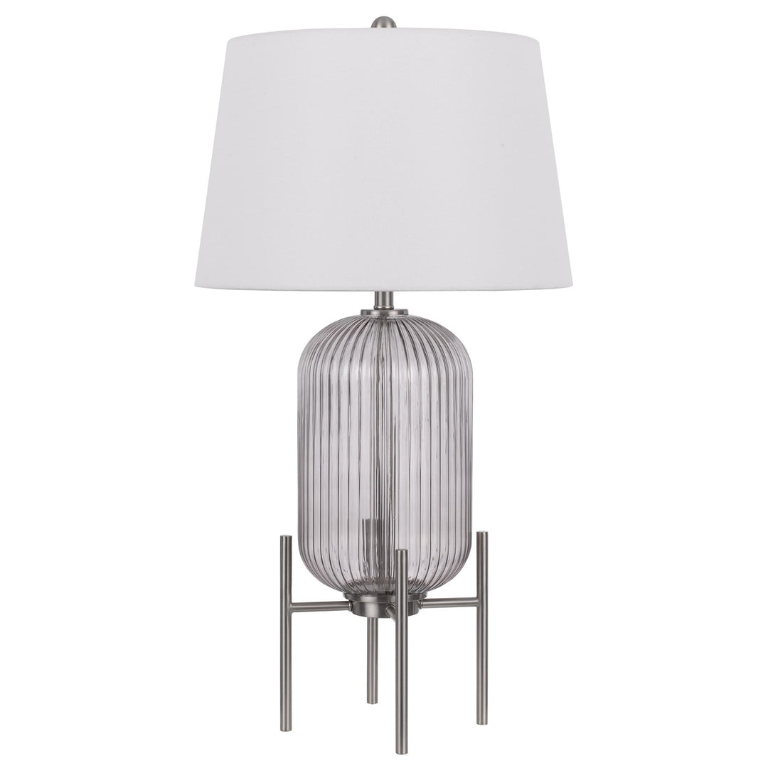 150W 3 Way Belleville Fluted Glass Table Lamp