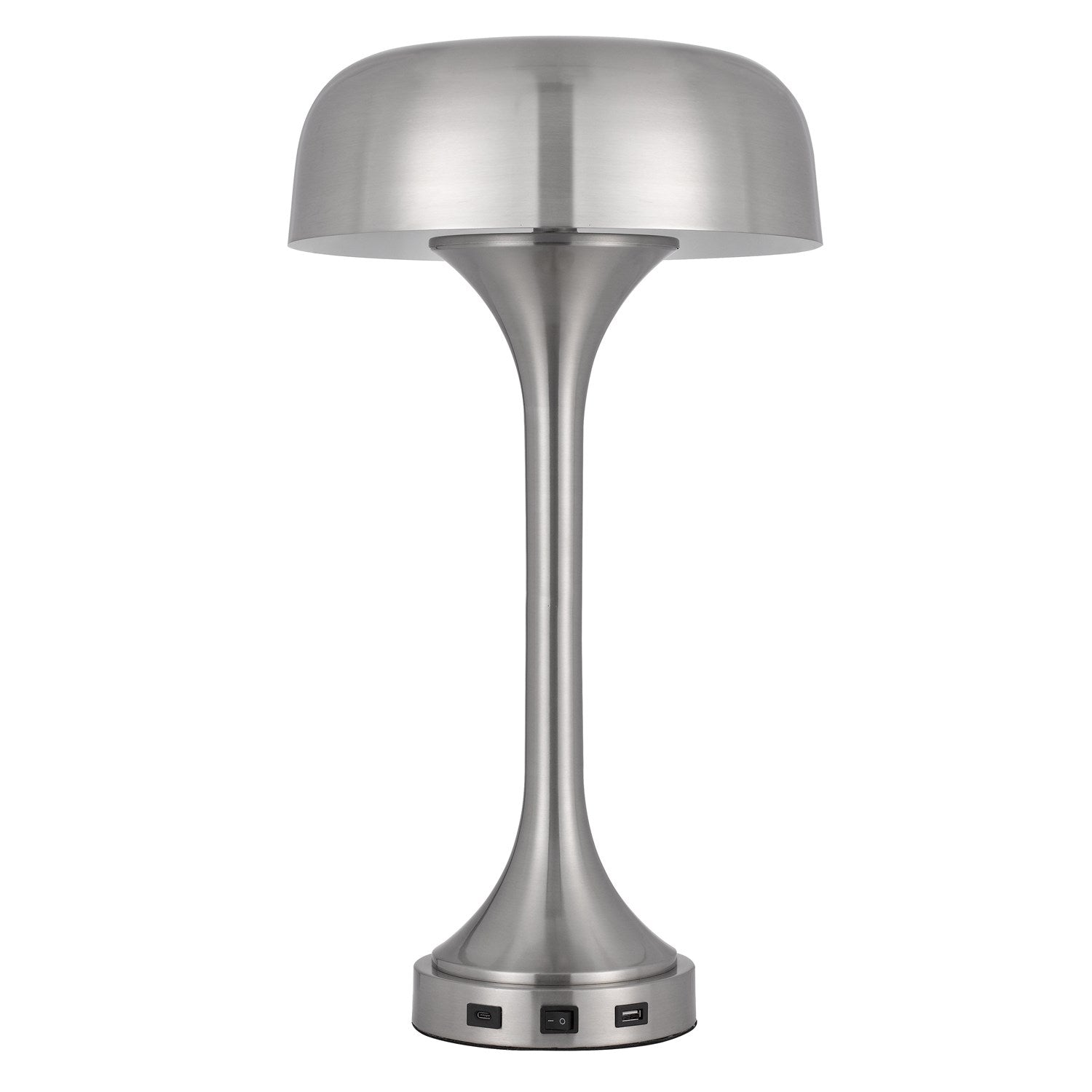 40W X 2 Mushroom Cloud Metal Desk Lamp With 1 Usb And 1 Type C by CAL Lighting