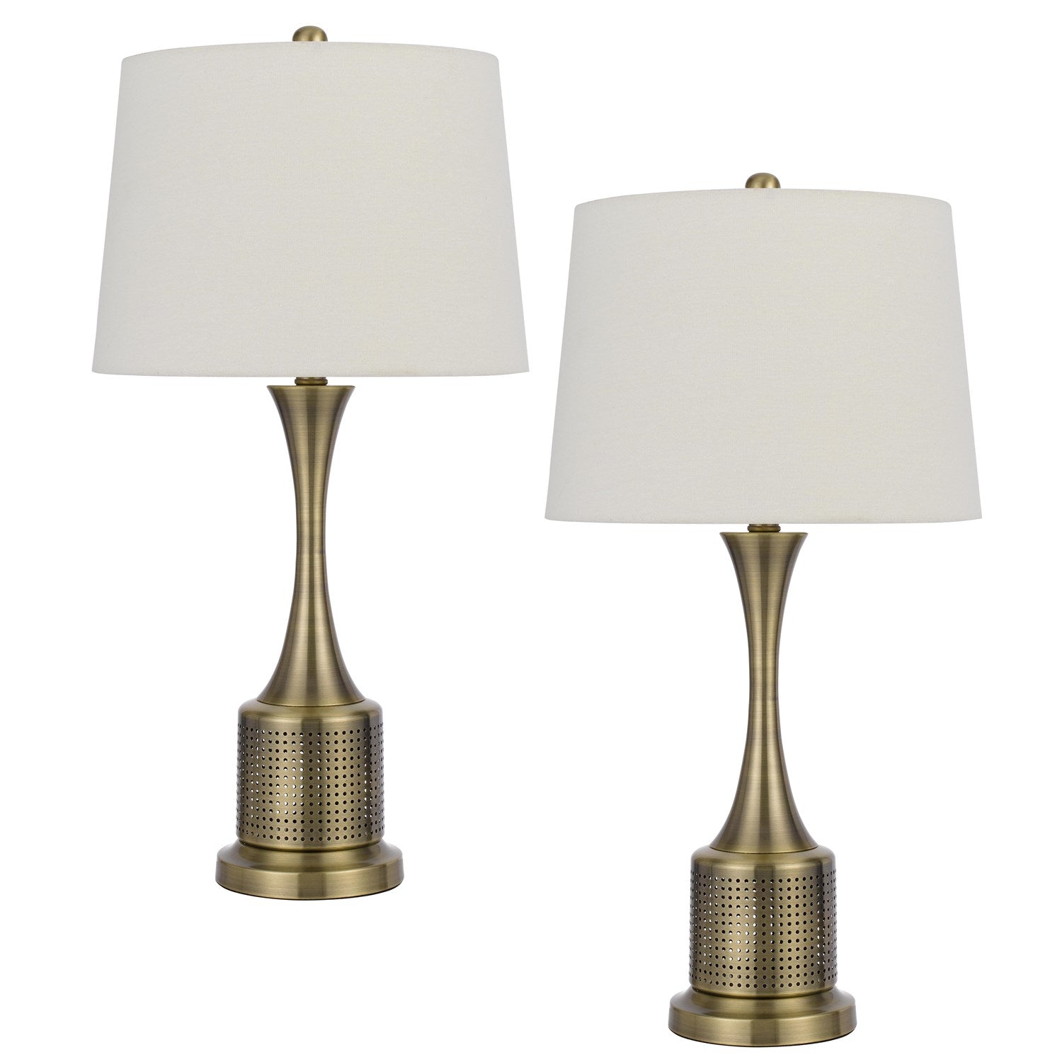 100W Toccoa Metal Table Lamp. Priced And Sold As Pairs by CAL Lighting
