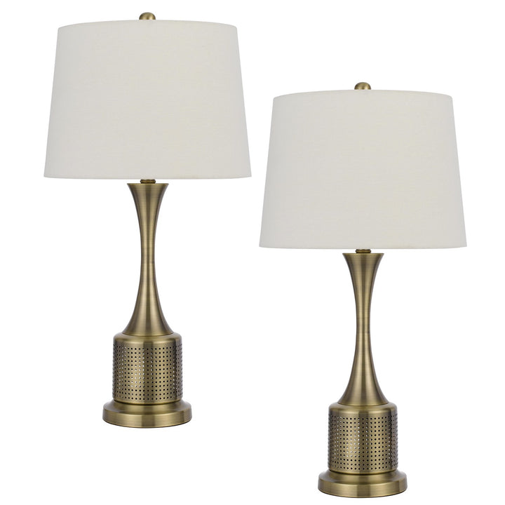 100W Toccoa Metal Table Lamp. Priced And Sold As Pairs by CAL Lighting