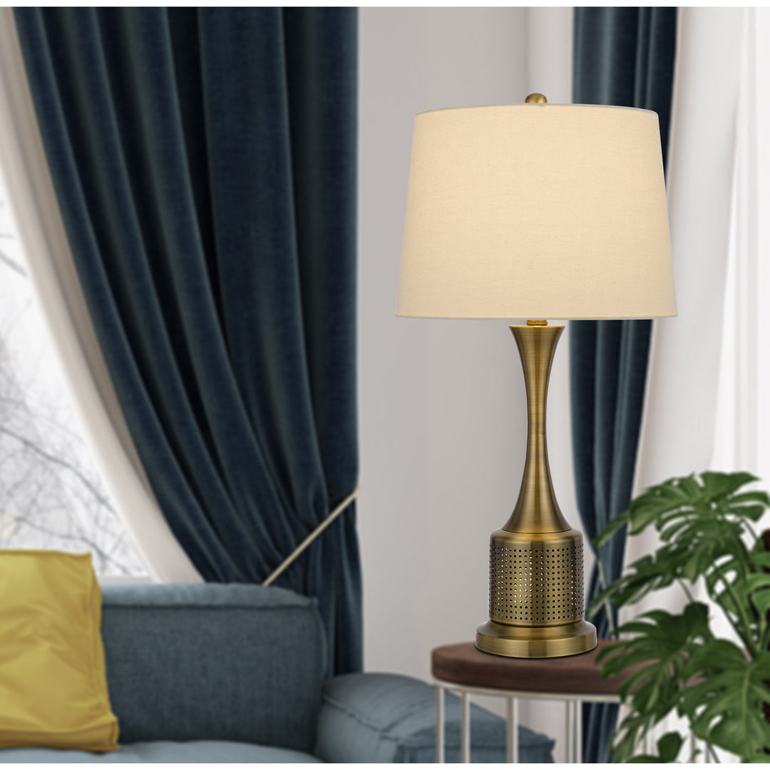100W Toccoa Metal Table Lamp. Priced And Sold As Pairs