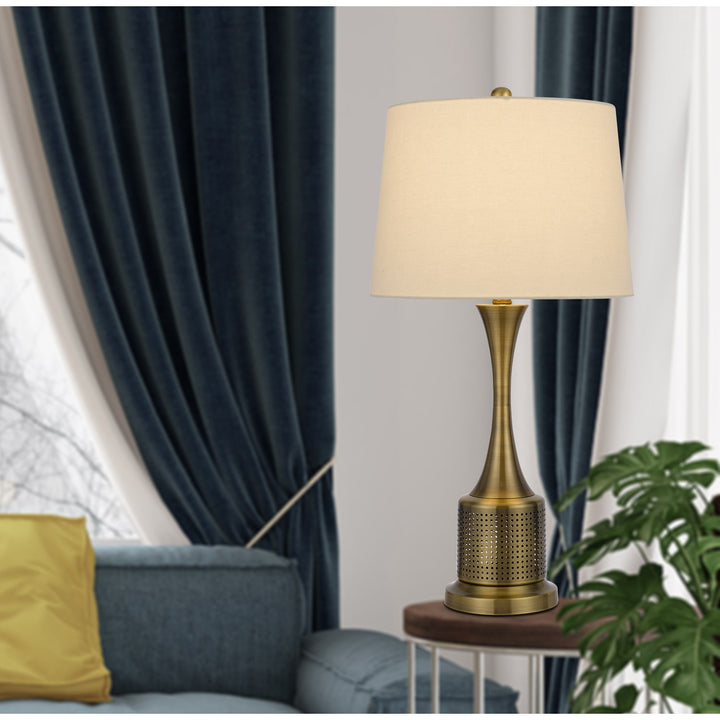 100W Toccoa Metal Table Lamp. Priced And Sold As Pairs