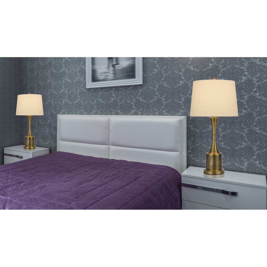100W Toccoa Metal Table Lamp. Priced And Sold As Pairs