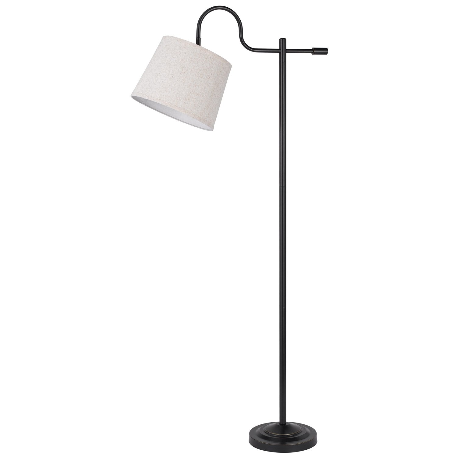 60W Rexburg Metal Downbridge Floor Lamp With Adjustable Shade by CAL Lighting