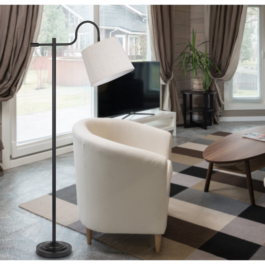 60W Rexburg Metal Downbridge Floor Lamp With Adjustable Shade
