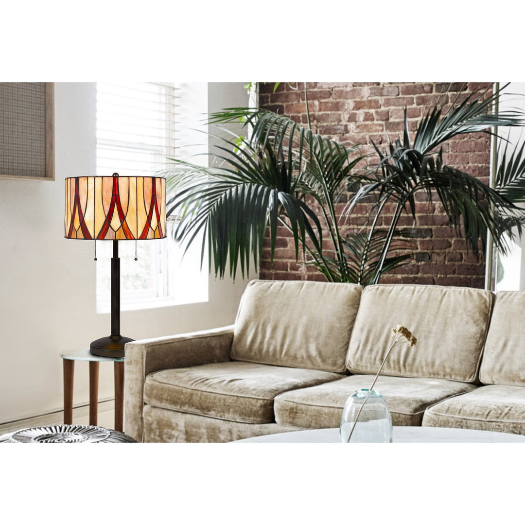 60W X 2 Tiffany Table Lamp