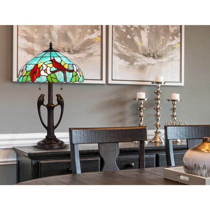 60W X 2 Tiffany Table Lamp