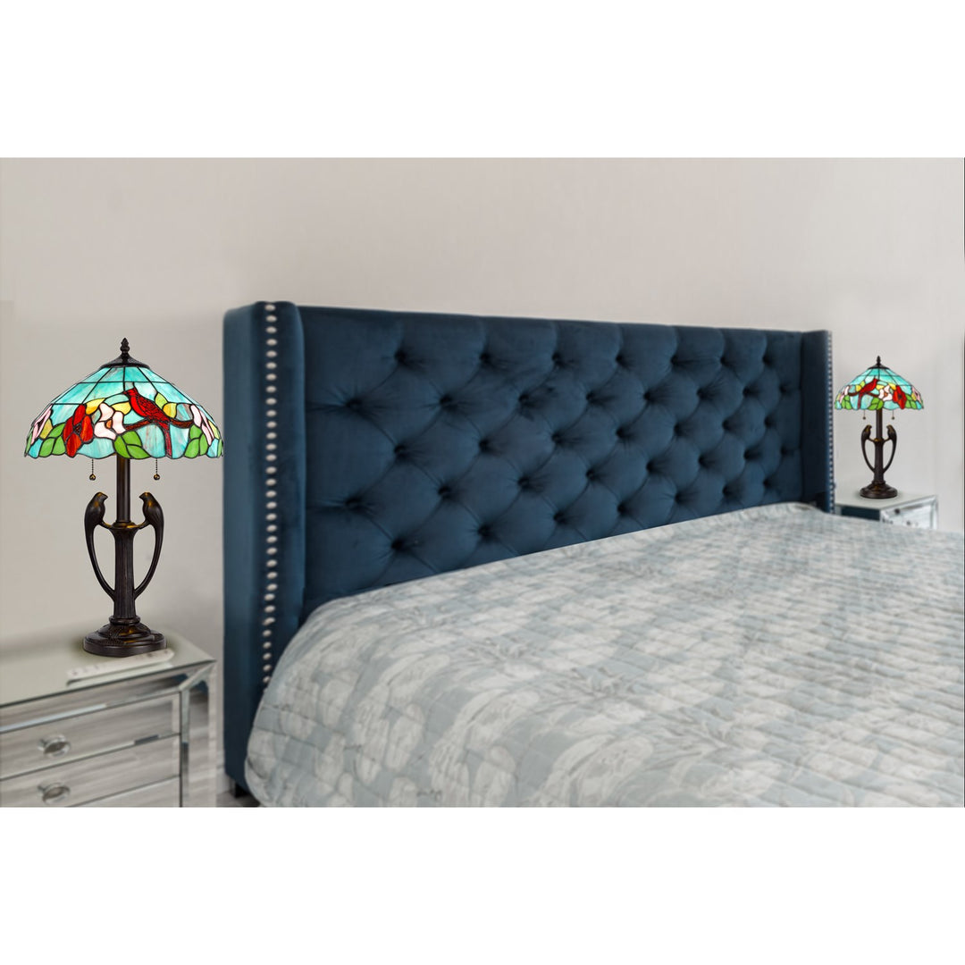 60W X 2 Tiffany Table Lamp
