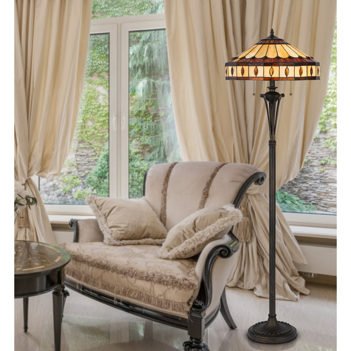 60W X 2 Tiffany Floor Lamp