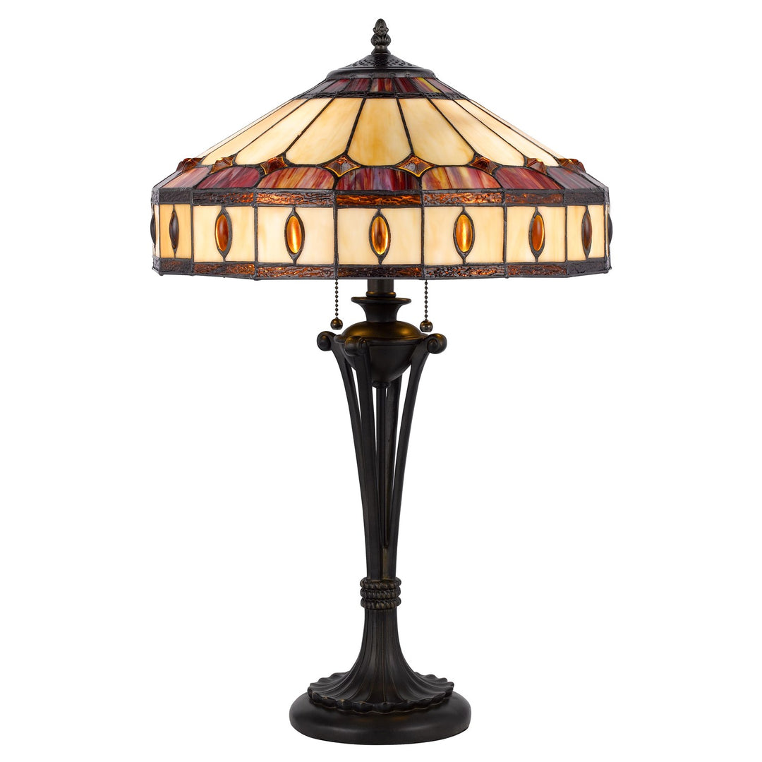60W X 2 Tiffany Table Lamp by CAL Lighting