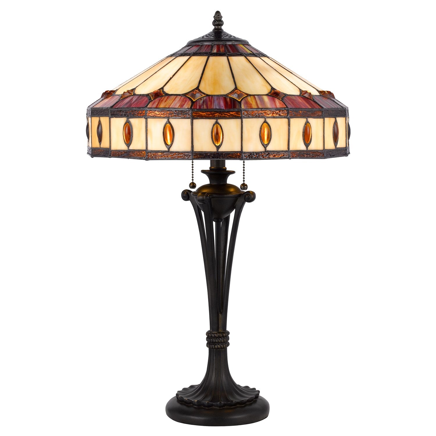 60W X 2 Tiffany Table Lamp by CAL Lighting