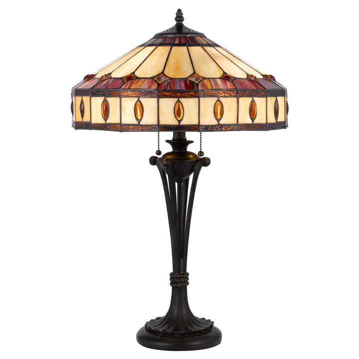 60W X 2 Tiffany Table Lamp by CAL Lighting