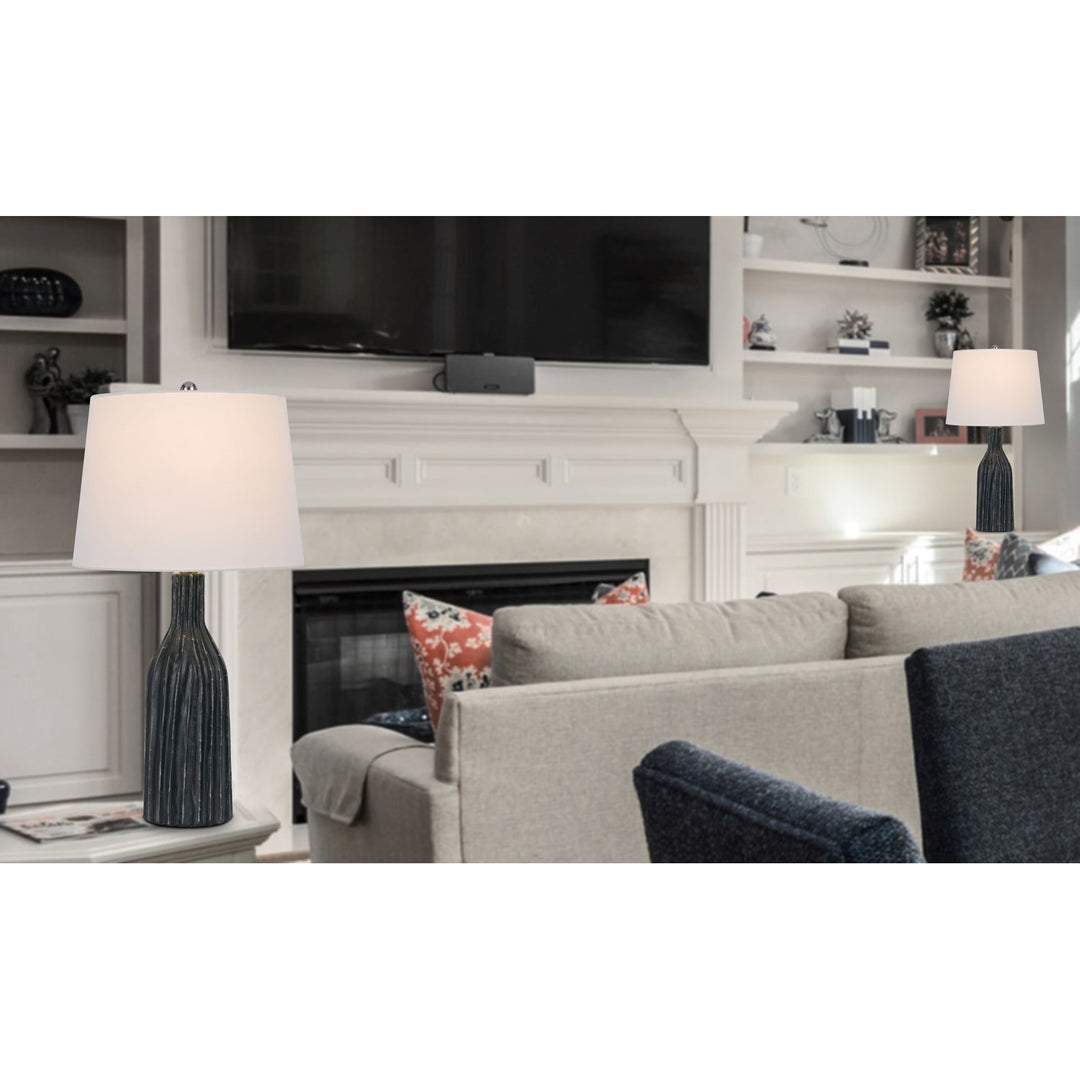 100W Irvington Ceramic Table Lamp. Priced And Sold As Pairs