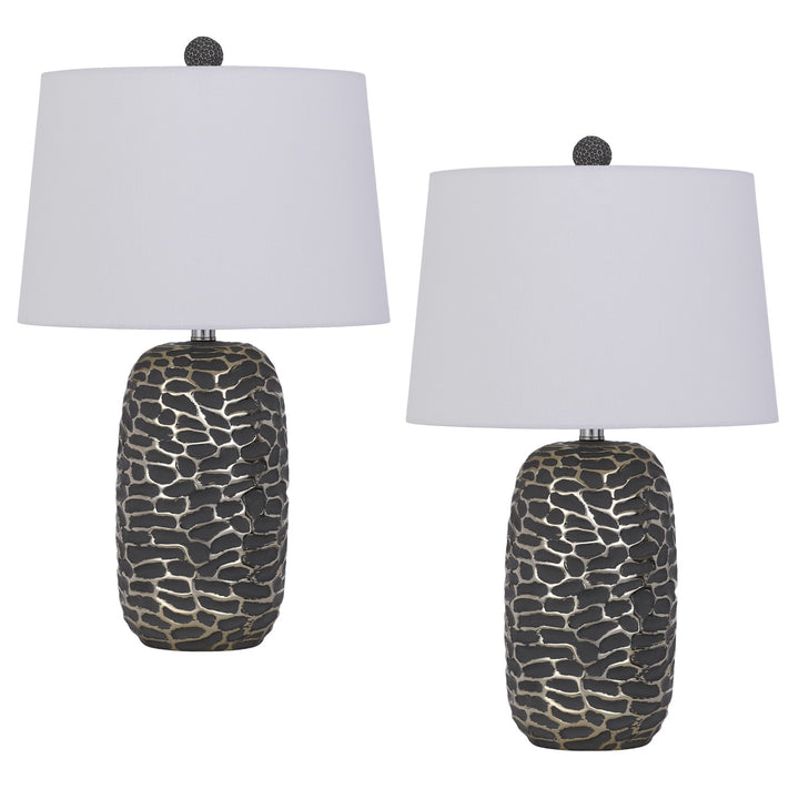150W 3 Way Menlo Resin Table Lamp by CAL Lighting