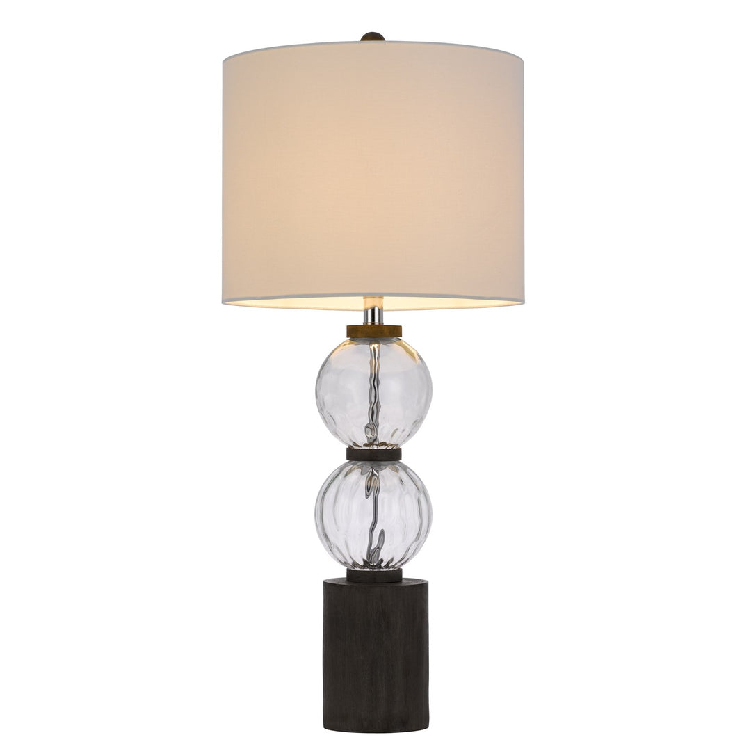 150W 3 Way Mystic Glass/Resin Table Lamp