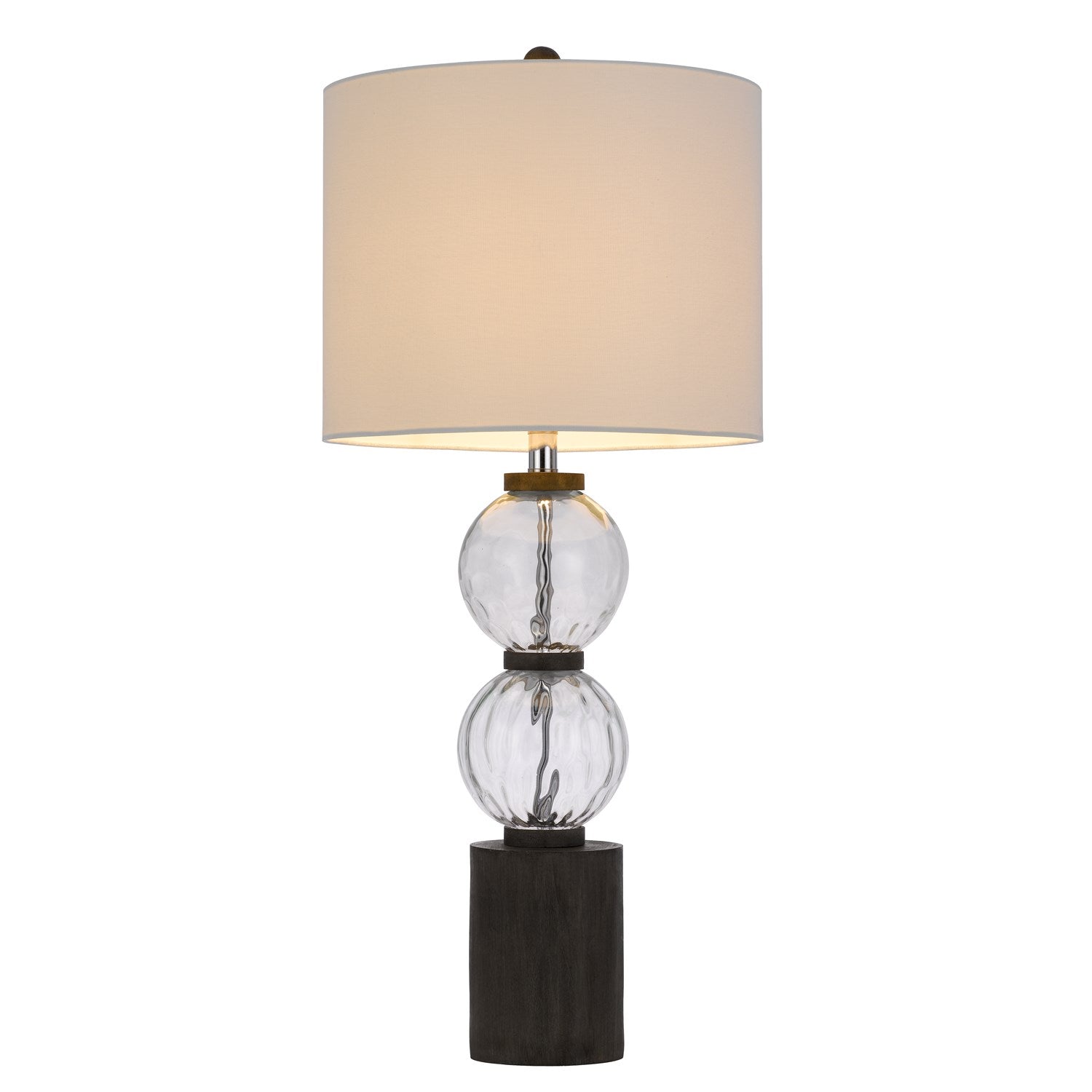 150W 3 Way Mystic Glass/Resin Table Lamp