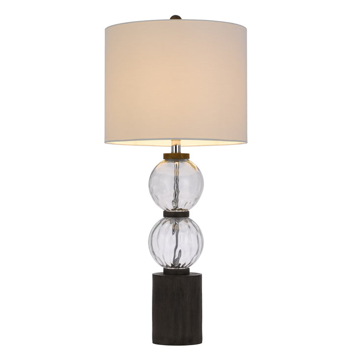 150W 3 Way Mystic Glass/Resin Table Lamp