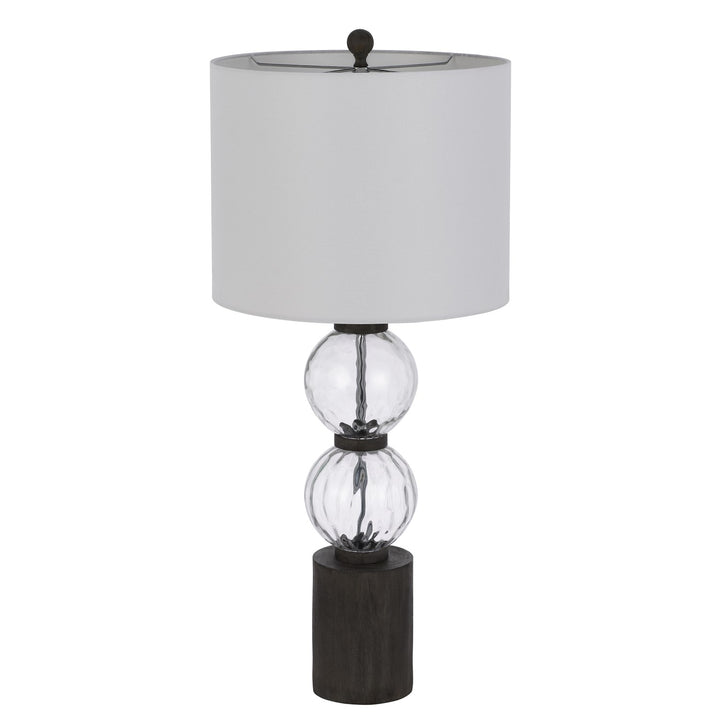 150W 3 Way Mystic Glass/Resin Table Lamp