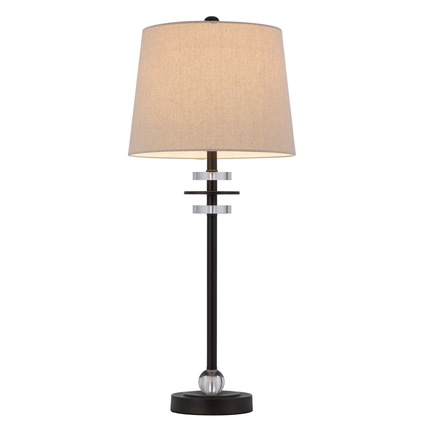 60W Sitka Buffet Lamp With Crystal Accent Font